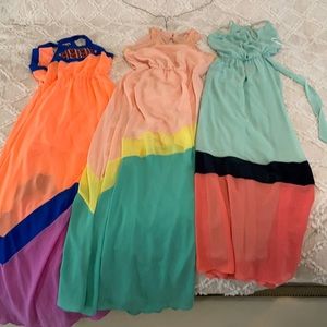 GB maxi dress set of 3